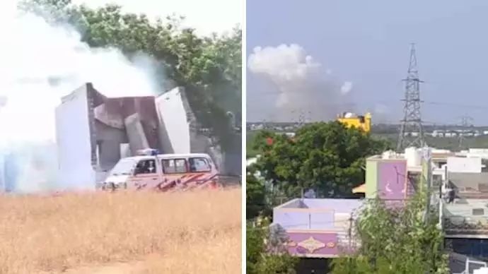 Tamil Nadu : विरुधुनगर में पटाखा फैक्ट्री हादसा, मची अफरा-तफरी Tamil Nadu : विरुधुनगर में पटाखा फैक्ट्री हादसा, मची अफरा-तफरी