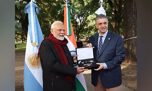 अर्जेंटीना यात्रा के दौरान PM Modi को ब्यूनस आयर्स शहर की चाबी प्रदान की गई
