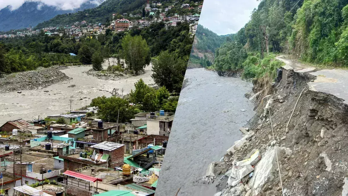 Shimla: हिमाचल के मंडी में फिर कुदरत का कहर Shimla: हिमाचल के मंडी में फिर कुदरत का कहर