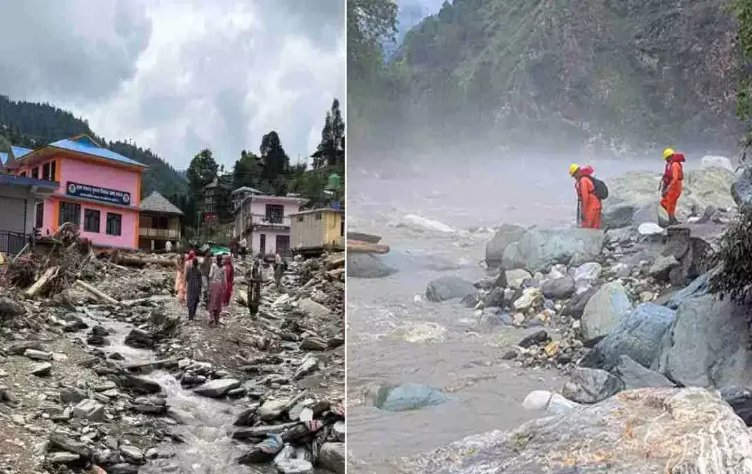 Mandi में बादल फटने से तबाही, हिमाचल में भारी बारिश का अलर्ट जारी