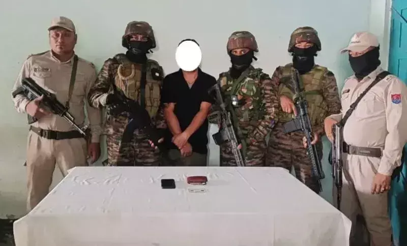Manipur  पुलिस ने इंफाल में संदिग्ध PREPAK सदस्य को गिरफ्तार किया;  हथियार जब्त