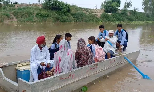 Sirsa : मानसून बना बाधा, घग्गर पुल का काम रुका