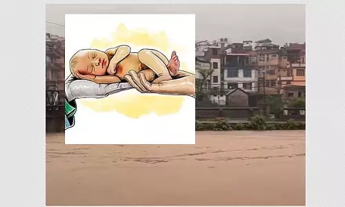मंडी बादल फटने से 10 महीने का बच्चा बच गया, परिवार लापता मंडी बादल फटने से 10 महीने का बच्चा बच गया, परिवार लापता
