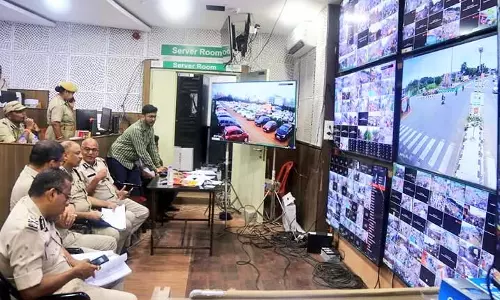 Puri : श्रद्धालुओं की भारी भीड़ पर ओडिशा पुलिस की ड्रोन निगरानी
