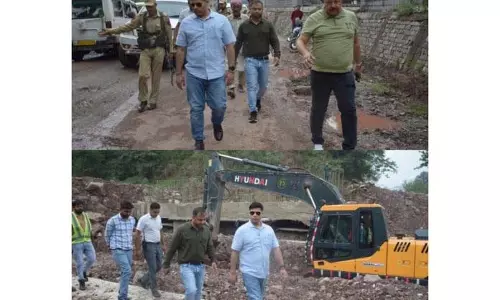 DC पुंछ ने चंदक-मंडी सड़क और प्रमुख विकास कार्यों का निरीक्षण किया
