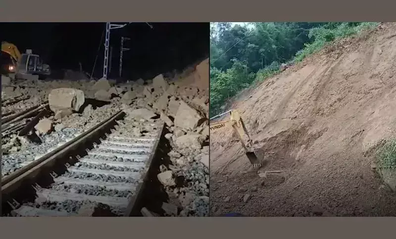 Assam: दीमा हसाओ में भूस्खलन से रेल सेवाएं फिर बाधित Assam: दीमा हसाओ में भूस्खलन से रेल सेवाएं फिर बाधित