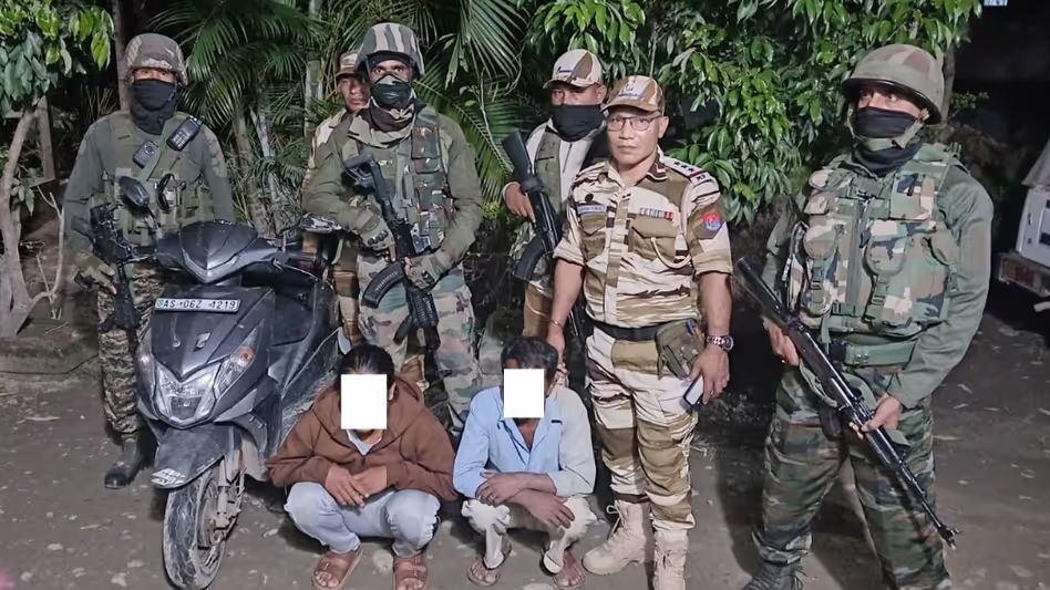 Manipur में सुरक्षा कार्रवाई पांच उग्रवादी गिरफ्तार, वाहनों पर जुर्माना Manipur में सुरक्षा कार्रवाई पांच उग्रवादी गिरफ्तार, वाहनों पर जुर्माना