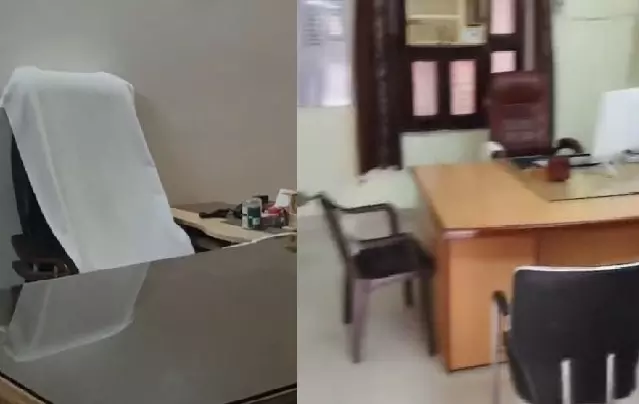 Charkhi Dadri: दादरी BDPO दफ्तर में सीएम फ्लाइंग की रेड, खाली कुर्सियों ने खोली पोल Charkhi Dadri: दादरी BDPO दफ्तर में सीएम फ्लाइंग की रेड, खाली कुर्सियों ने खोली पोल
