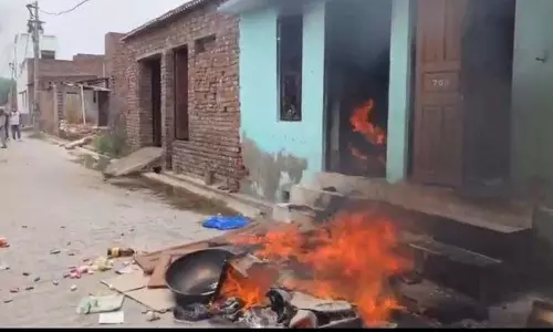 Haryana : भिवानी गांव में मुस्लिम परिवार के घरों में आग लगा दी गई