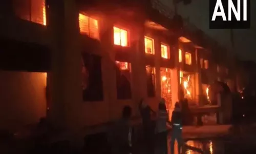 Ghaziabad में पेपर फैक्ट्री में लगी भीषण आग, कोई हताहत नहीं
