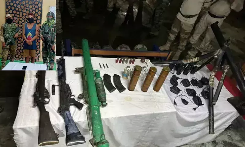 Assam राइफल्स और मणिपुर पुलिस की छापेमारी में पीएलए सदस्य गिरफ्तार Assam राइफल्स और मणिपुर पुलिस की छापेमारी में पीएलए सदस्य गिरफ्तार