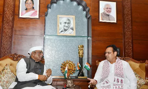 Rajasthan के विकास से जुड़े मुद्दों पर की चर्चा - मुख्यमंत्री  ने राज्यपाल से की मुलाकात