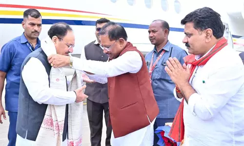 जेपी नड्डा मैनपाट पहुंचे जेपी नड्डा मैनपाट पहुंचे