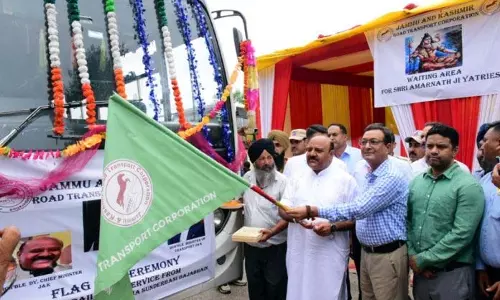उपमुख्यमंत्री ने Jammu से सुंदरबनी होते हुए कलसा तक बस सेवा को हरी झंडी दिखाई