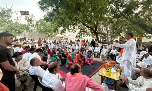 Bhiwani: भाजपा जिला अध्यक्ष वीरेंद्र कौशिक के लिए धारेडू में आयोजन