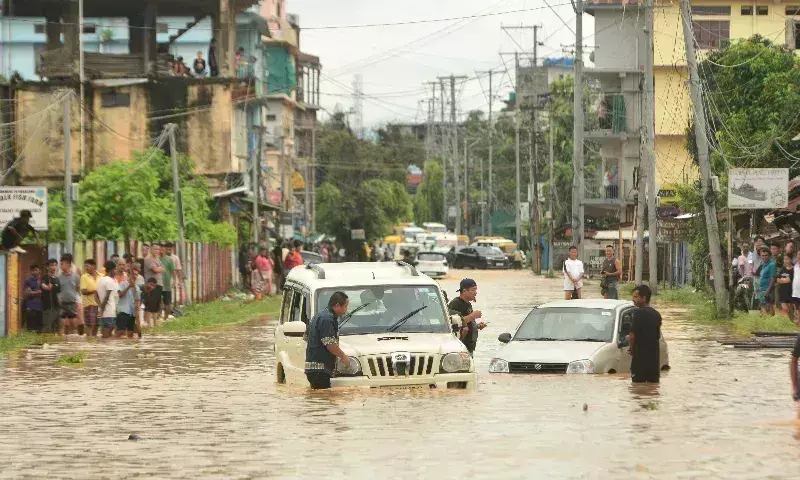Nagaland: दीमापुर में बाढ़ प्रभावित निवासियों के लिए तीन राहत शिविर स्थापित किए गए