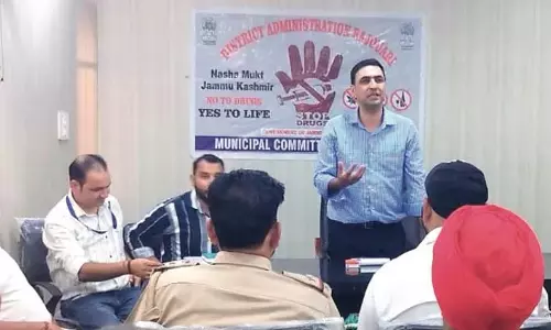 राजौरी में नशा मुक्ति के लिए चलाया गया जागरूकता अभियान