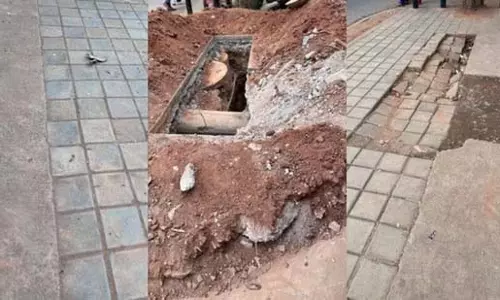 Bengaluru : फुटपाथ की दुर्दशा, अप्रैल में बना, जुलाई में बर्बाद