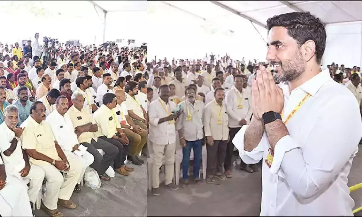 Andhra: लोकेश ने कहा, मैं कार्यकर्ताओं की प्रतिक्रिया सुनने के लिए हमेशा तैयार हूं