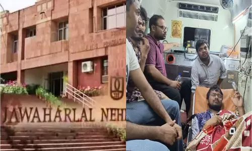 PhD प्रवेश और छात्रावास मुद्दे पर चल रही भूख हड़ताल के बीच JNUSU अध्यक्ष अस्पताल में भर्ती