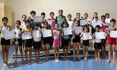 राष्ट्रीय जिम्नास्टिक प्रतियोगिताओं में पदकों की झड़ी