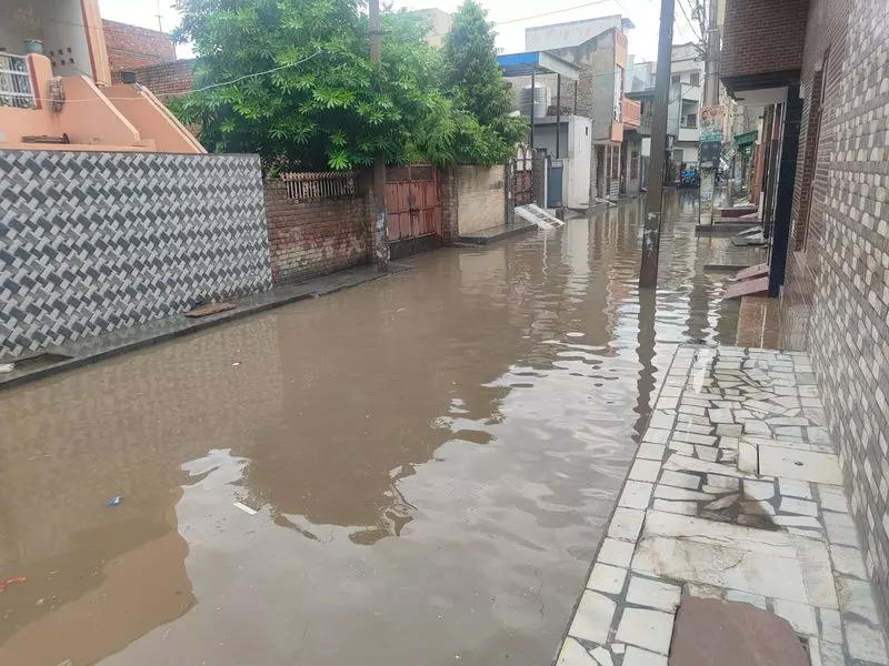 Haryana : हिसार में सड़कें जलमग्न, तालाब सूखे Haryana : हिसार में सड़कें जलमग्न, तालाब सूखे