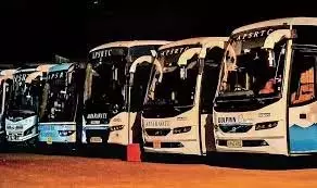 APSRTC ने विशाखापत्तनम से प्रमुख शहरों के लिए AC बस किराए में 10% की कटौती की APSRTC ने विशाखापत्तनम से प्रमुख शहरों के लिए AC बस किराए में 10% की कटौती की