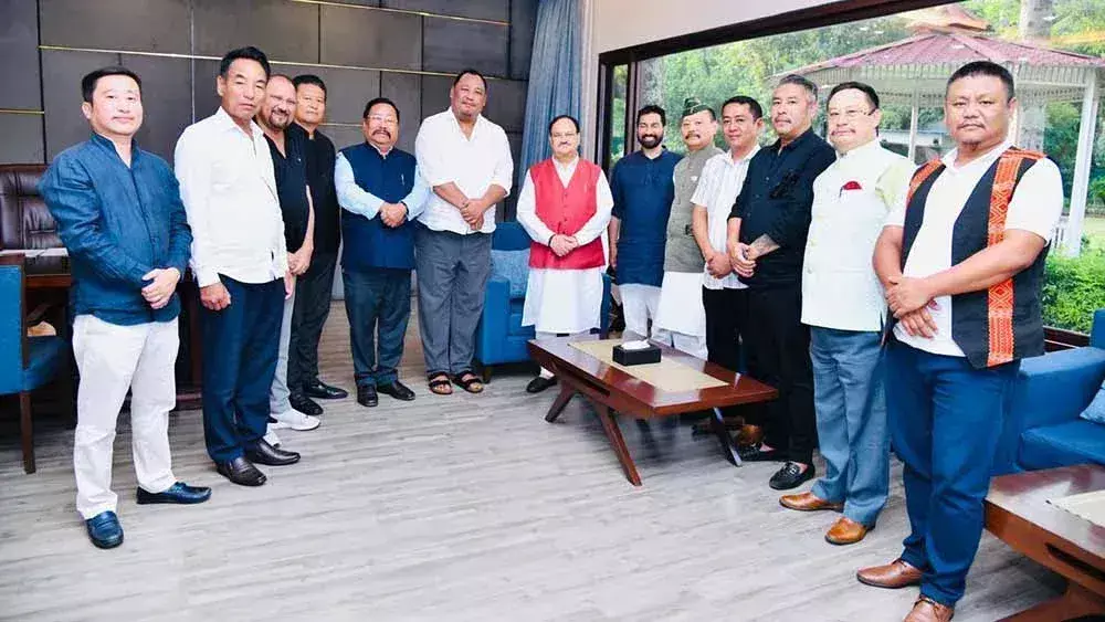 Nagaland : नड्डा ने नए भाजपा सदस्यों का स्वागत किया Nagaland : नड्डा ने नए भाजपा सदस्यों का स्वागत किया