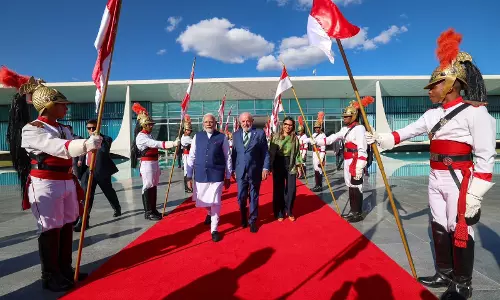 प्रधानमंत्री मोदी का ब्राजील में राम भजन की मधुर धुनों के साथ किया गया भव्य स्वागत