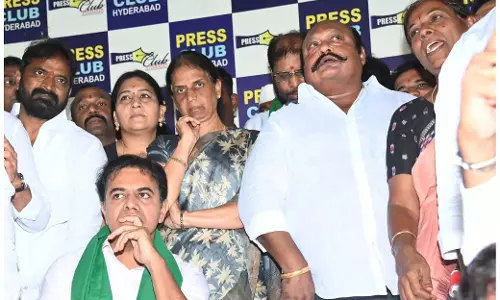 भाजपा ने रेवंत-KTR बहस को राजनीतिक नाटक करार दिया भाजपा ने रेवंत-KTR बहस को राजनीतिक नाटक करार दिया