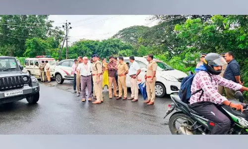 पलक्कड़ शहर में यातायात जाम; निरीक्षण किया गया