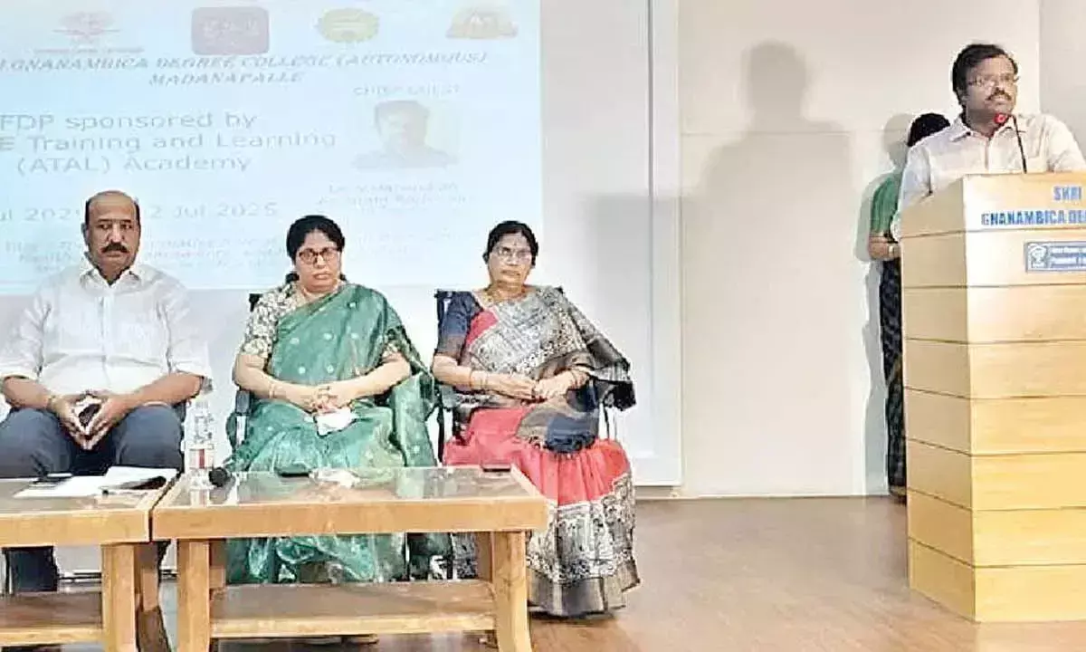 एआई पर एआईसीटीई-अटल FDP ज्ञानंबिका कॉलेज में शुरू हुई