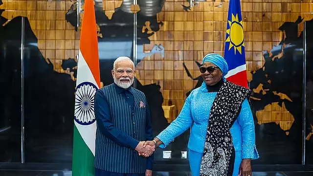 नामीबिया में स्वदेशी डिजिटल भुगतान प्रणाली, UPI साल के अंत तक शुरू होगी: PM Modi नामीबिया में स्वदेशी डिजिटल भुगतान प्रणाली, UPI साल के अंत तक शुरू होगी: PM Modi