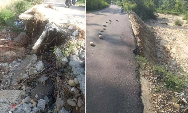 Jalandhar: बारिश से बीनेवाल-सिंगा रोड पर कॉजवे क्षतिग्रस्त Jalandhar: बारिश से बीनेवाल-सिंगा रोड पर कॉजवे क्षतिग्रस्त