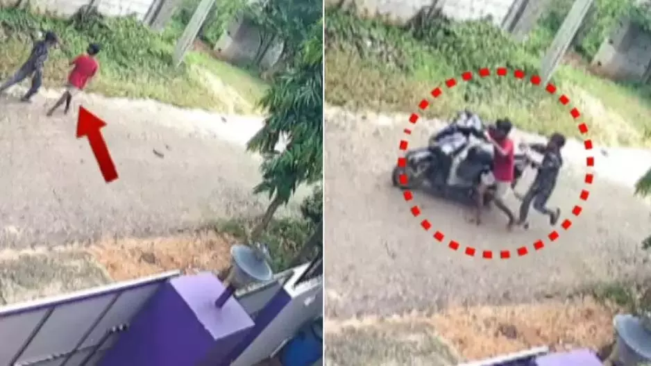 स्कूटर चोरी करते पकड़े गए नाबालिग, वायरल सीसीटीवी ने खोली पोल स्कूटर चोरी करते पकड़े गए नाबालिग, वायरल सीसीटीवी ने खोली पोल