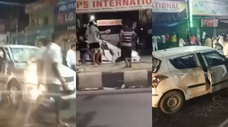 Delhi-Meerut रोड पर कांवड़ियों ने ड्राइवर का पीछा कर उसकी पिटाई की Delhi-Meerut रोड पर कांवड़ियों ने ड्राइवर का पीछा कर उसकी पिटाई की