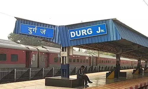 दुर्ग रेलवे स्टेशन से गुजरने वाली ट्रेनें प्रभावित