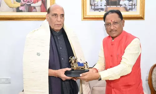 CM विष्णुदेव साय ने केंद्रीय रक्षा मंत्री राजनाथ सिंह को जन्मदिन की बधाई दी