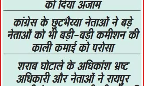 भ्रष्ट आबकारी अधिकारियों ने की कमीशनखोरी