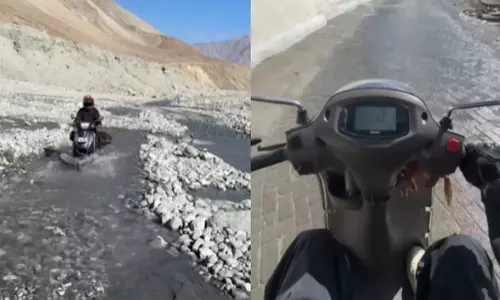 सुजुकी के एक्सेस स्कूटर पर Ladakh की यात्रा पर निकला शख्स, इंटरनेट पर खूब प्रतिक्रियाएं