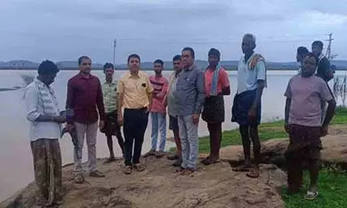 प्राणहिता नदी का प्रवाह बढ़ रहा है.. अधिकारियों ने आसपास के इलाकों का निरीक्षण किया