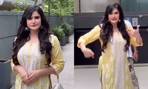 Zarine Khan : कैमरे के पीछे के फोकस पर ली मस्ती भरी चुटकी