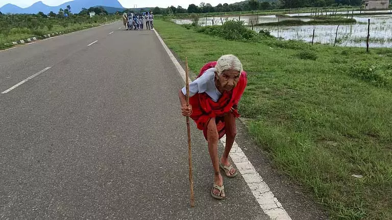 Odisha में एंटी-रेबीज इंजेक्शन लेने के लिए 95 वर्षीय महिला को 20 किलोमीटर पैदल चलना पड़ा Odisha में एंटी-रेबीज इंजेक्शन लेने के लिए 95 वर्षीय महिला को 20 किलोमीटर पैदल चलना पड़ा
