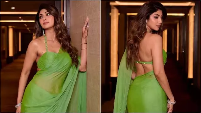 Shilpa Shetty : ग्रीन साड़ी लुक ने मचाई इंटरनेट पर धूम Shilpa Shetty : ग्रीन साड़ी लुक ने मचाई इंटरनेट पर धूम