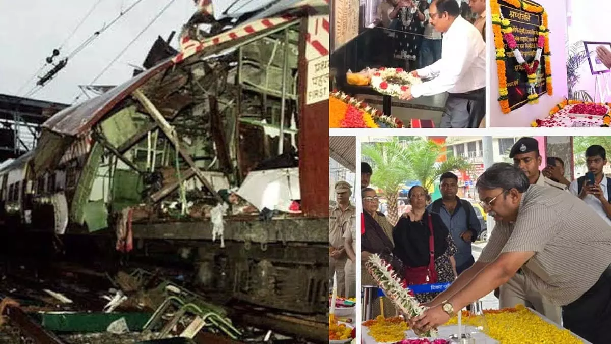 7/11 मुंबई ट्रेन ब्लास्ट की 19वीं बरसी पर पश्चिम रेलवे ने दी श्रद्धांजलि 7/11 मुंबई ट्रेन ब्लास्ट की 19वीं बरसी पर पश्चिम रेलवे ने दी श्रद्धांजलि