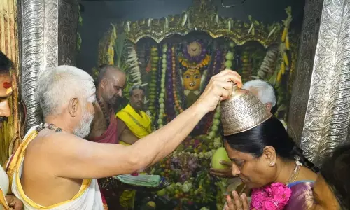 Telangana: भद्रकाली शाकंभरी नवरात्रि उत्सव का समापन Telangana: भद्रकाली शाकंभरी नवरात्रि उत्सव का समापन