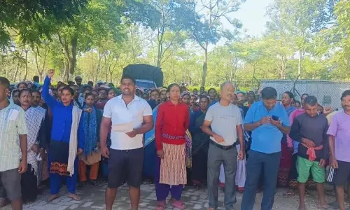 Assam: मार्गेरिटा में 38 चाय बागानों में चाय बागान श्रमिकों ने धरना दिया