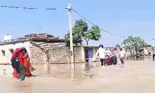MP में मंदाकिनी नदी अपने तटों से ऊपर बह रही