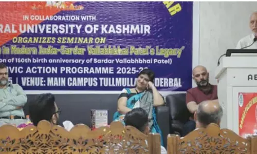 सीयूके ने सरदार वल्लभभाई पटेल पर सेमिनार आयोजित किया सीयूके ने सरदार वल्लभभाई पटेल पर सेमिनार आयोजित किया