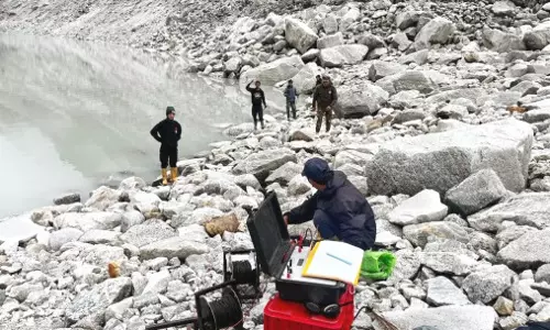 पश्चिम Sikkim में उच्च जोखिम वाली हिमनद झीलों का वैज्ञानिक मूल्यांकन